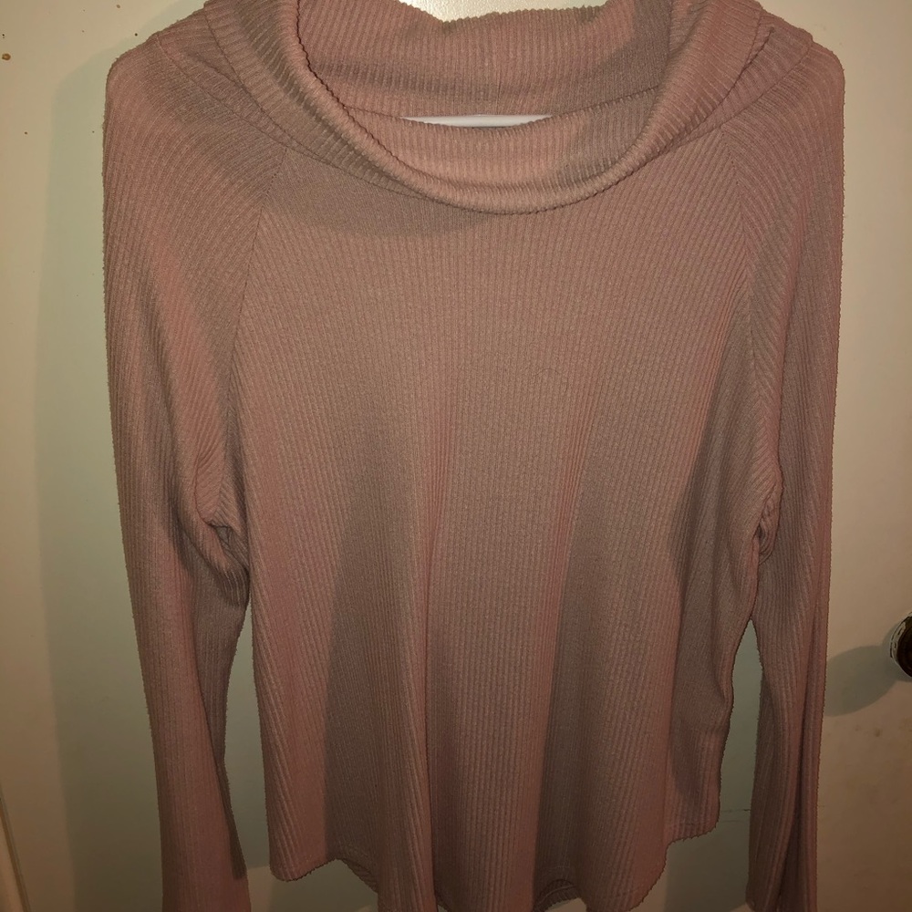 Loose turtle neck long sleeve